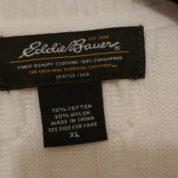 Eddie Bauer off-white cardigan - Picture 2 of 3